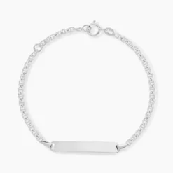 Bracelet Identité Fanelia Or Blanc