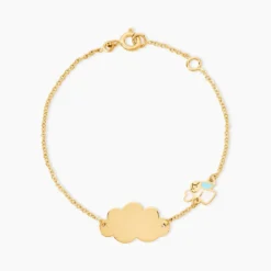 Bracelet Identité Gaspardine Maille Forçat Or Jaune