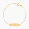 Bracelet Identité Gaspardine Maille Forçat Or Jaune
