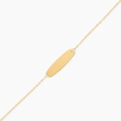 Bracelet Identité Gaspardine Maille Forçat Or Jaune