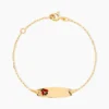 Bracelet Identité Gaspardine Maille Forçat Or Jaune