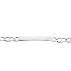 Bracelet Identité Zak Argent Blanc