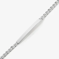 Bracelet Identité Zak Argent Blanc