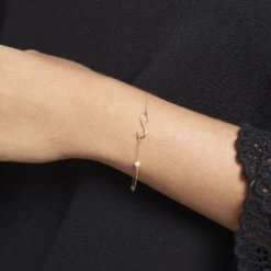 Bracelet Illenia Or Jaune Perle De Culture