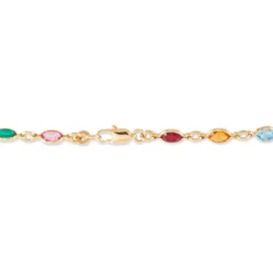 Bracelet Ilvaae Plaqué Or Jaune Pierre De Synthese