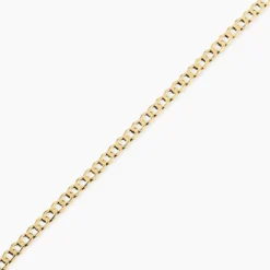 Bracelet Iris Or Jaune Maille Gourmette