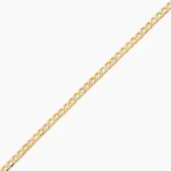 Bracelet Iris Or Jaune Maille Gourmette