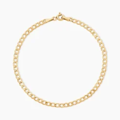 Bracelet Iris Or Jaune Maille Gourmette