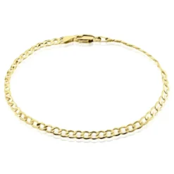 Bracelet Iris Or Jaune Maille Gourmette