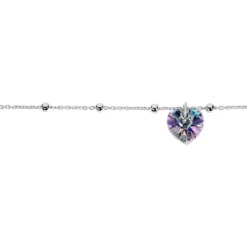 Bracelet Isin Argent Blanc Pierre De Synthese