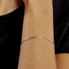 Bracelet Ivy Maille Haricot Or Blanc