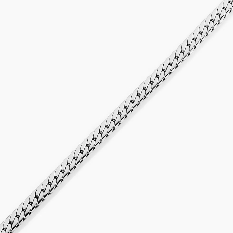 Bracelet Izel Maille Anglaise Or Blanc