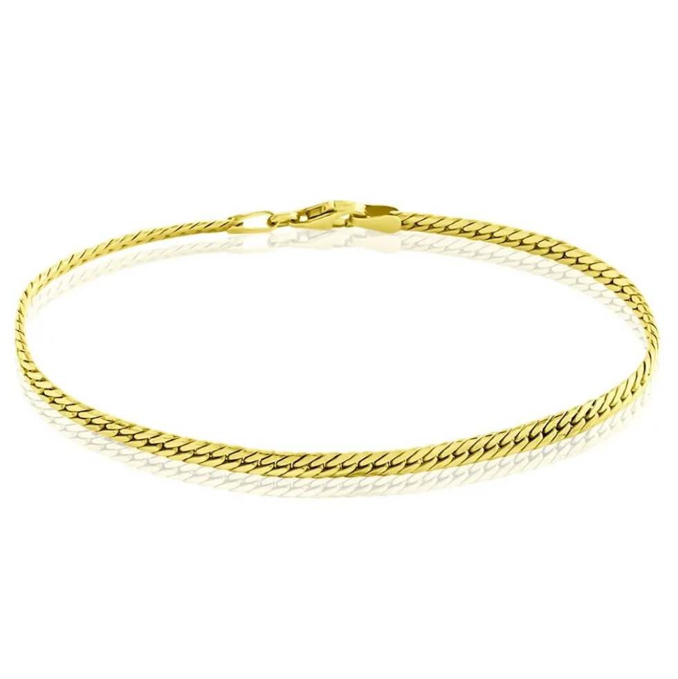Bracelet Izel Maille Anglaise Or Jaune