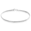 Bracelet Izel Maille Anglaise Or Blanc