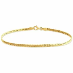 Bracelet Izel Maille Anglaise Or Jaune