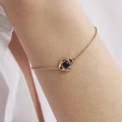 Bracelet Jaana Plaqué Or Jaune Verre Oxyde De Zirconium