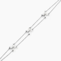 Bracelet Jacquine Argent Blanc Oxyde De Zirconium