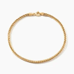 Bracelet Jany Maille Palmier Or Jaune