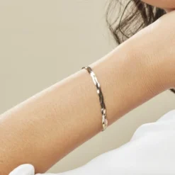 Bracelet Jasmin Tresse Or Tricolore