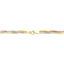 Bracelet Jasmin Tresse Or Tricolore