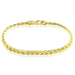 Bracelet Jayna Maille Palmier Or Jaune