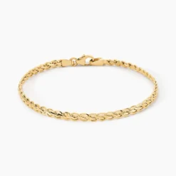 Bracelet Jayna Maille Palmier Or Jaune