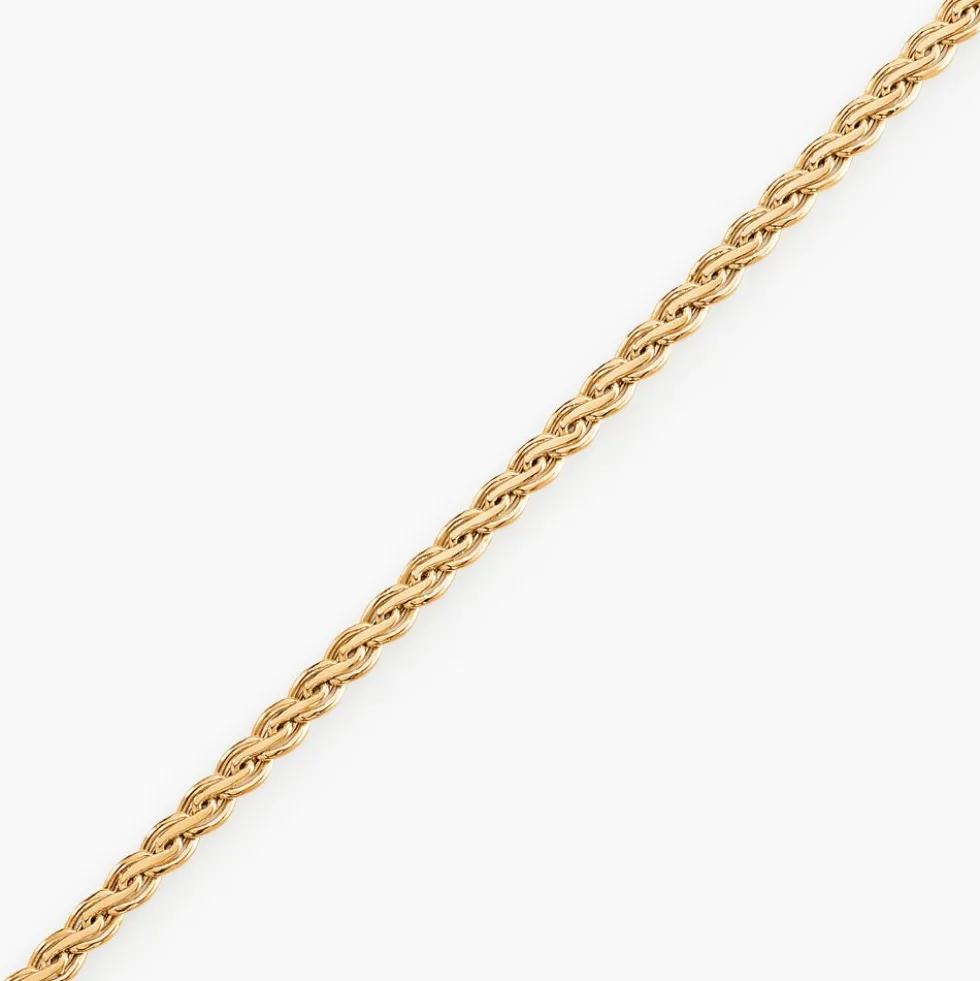 Bracelet Jayna Maille Palmier Or Jaune