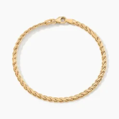 Bracelet Jayna Maille Palmier Or Jaune