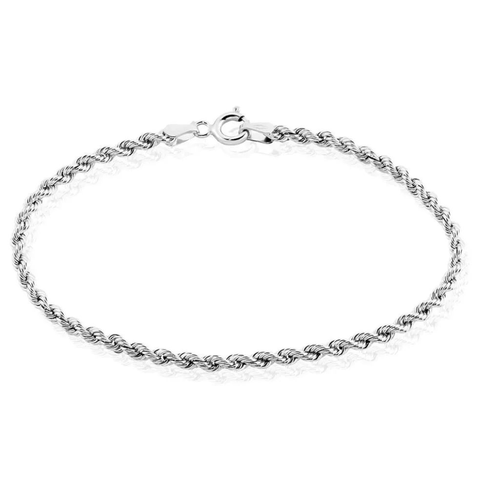 Bracelet Jerry Maille Corde Or Blanc