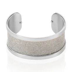 Bracelet Jonc Acier Blanc