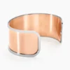 Bracelet Jonc Acier Blanc Strass