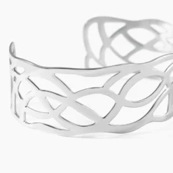 Bracelet Jonc Aelis Acier Blanc