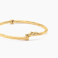 Bracelet Jonc Anaisaae Torsade Or Jaune