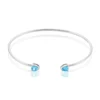 Bracelet Jonc Andriana Argent Blanc Oxyde De Zirconium