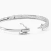 Bracelet Jonc Carinne Argent Blanc Oxyde De Zirconium