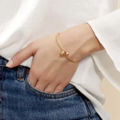 Bracelet Jonc Clemmie Or Jaune