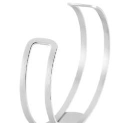 Bracelet Jonc Eline Acier Blanc Pierre De Synthese