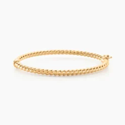 Bracelet Jonc Fritzi Torsade Or Jaune