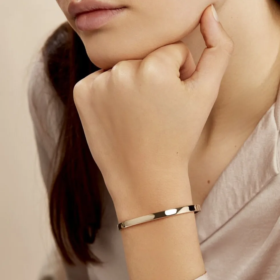 Bracelet Jonc Graca Plaqué Or Jaune