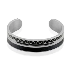 Bracelet Jonc Imagine Victoriano Acier Blanc Strass