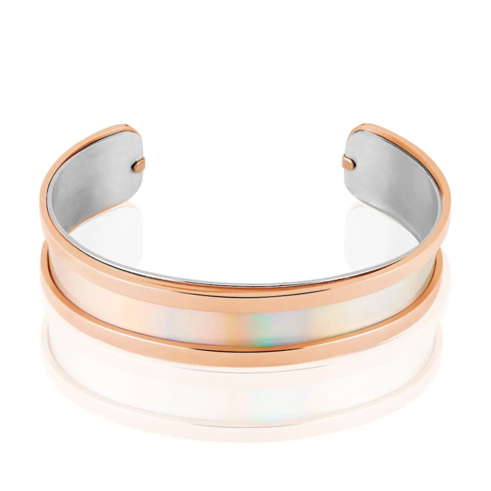 Bracelet Jonc Kayssi Acier Rose