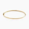 Bracelet Jonc Loise Fil Carre Lisse Or Jaune