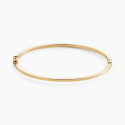 Bracelet Jonc Loise Fil Carre Lisse Or Jaune