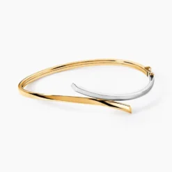 Bracelet Jonc Loise Flexible Or Bicolore