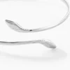 Bracelet Jonc Maisha Argent Blanc
