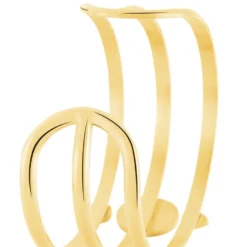 Bracelet Jonc Melissane Acier Jaune Pierre De Synthese