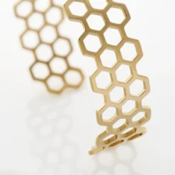 Bracelet Jonc Ouvert Acier Doré Buglose