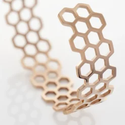 Bracelet Jonc Ouvert Acier Rose Buglose
