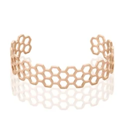 Bracelet Jonc Ouvert Acier Rose Buglose