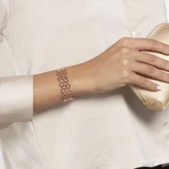 Bracelet Jonc Ouvert Acier Rose Buglose